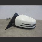 Mercedes W204 C Mopf Außenspiegel Spiegel links 650 Calcitweiss A2048102976 (222