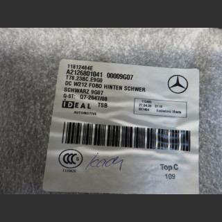Mercedes S212  Kombi Teppich Bodenbelag Hinten Fond A 2126801041 (167